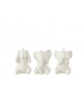 SET/3 ELEFANTES 10.5*8*13CM 50736