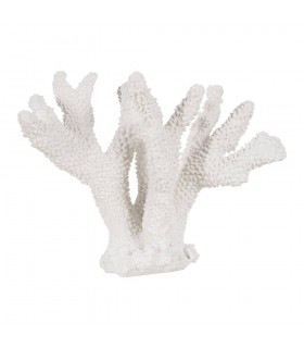 CORAL BLANCO RESINA 27*15*21CM 614007