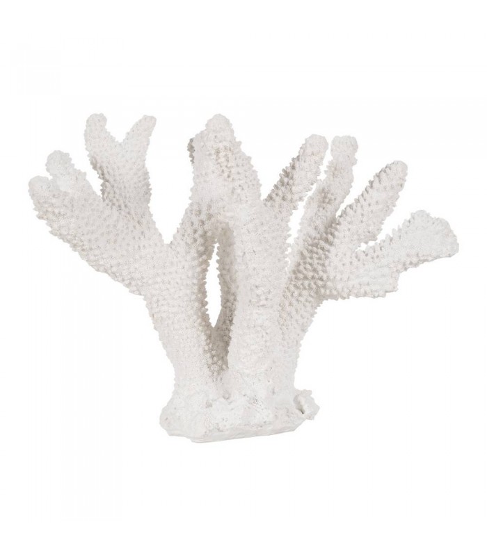 CORAL BLANCO RESINA 27*15*21CM 614007