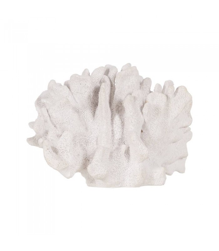 CORAL BLANCO RESINA 22.5*13*16CM 614010