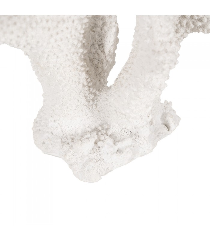 CORAL BLANCO RESINA 27*15*21CM 614007