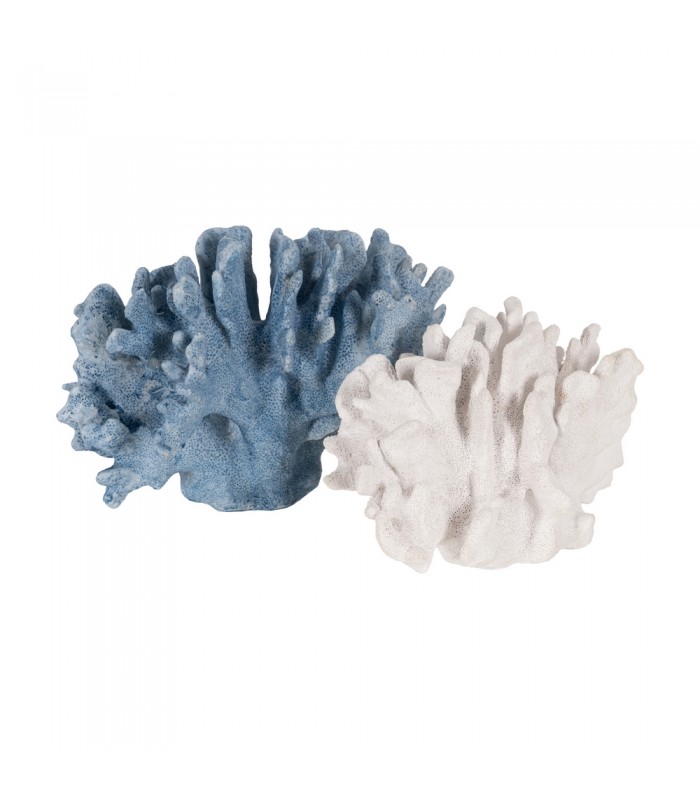CORAL BLANCO RESINA 22.5*13*16CM 614010