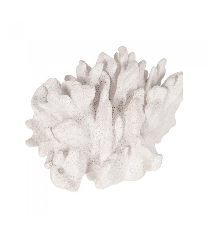 CORAL BLANCO RESINA 22.5*13*16CM 614010