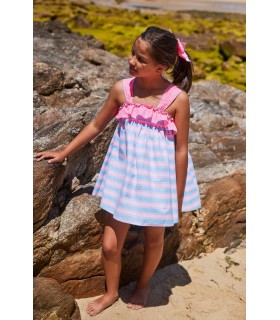 CAFTAN RAYAS Y CUADROS EL PATITO FEO 9570 LA MARTINICA