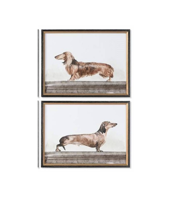 SET/2 CUADROS PERROS SALCHICHA 60*45CM CU-218488