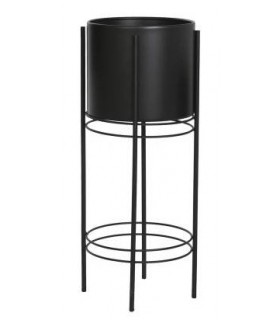 MACETERO/PEDESTAL NEGRO Ø23*60H CM MC-205973