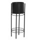 MACETERO/PEDESTAL NEGRO Ø17*50H CM MC-205973