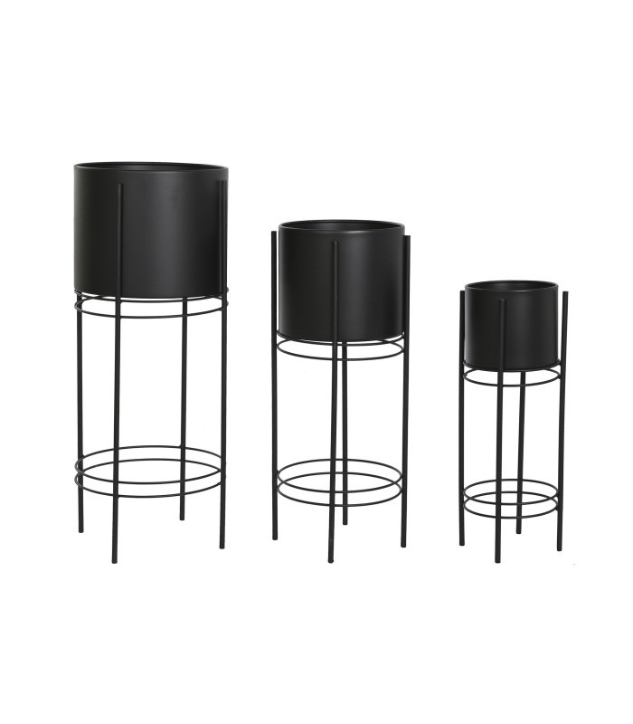 MACETERO/PEDESTAL NEGRO Ø17*50H CM MC-205973