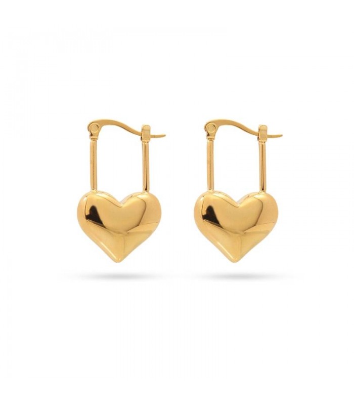 PENDIENTES ACERO AMOUR DPE097