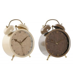 RELOJ DESPERTADOR METAL 10*5.4*13.5CM RE-218817