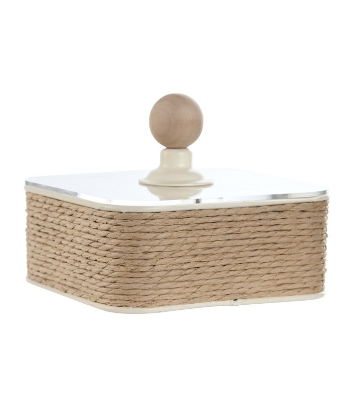 JOYERO METAL/TAPA ACRILICA 16*16*11CM LD-220114