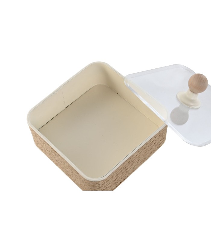 JOYERO METAL/TAPA ACRILICA 16*16*11CM LD-220114