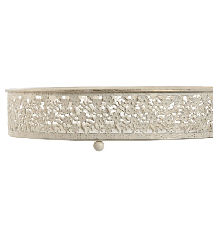 BANDEJA METAL DESGASTADO Ø26*5.5H CM LD-220116