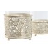 PORTAVELAS CRISTAL/METAL Ø11*13H CM LD-220117