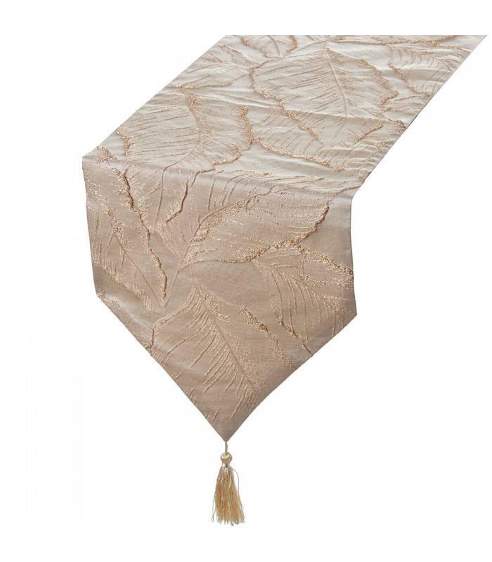 CAMINO 30*180CM CREMA HOJAS 50662