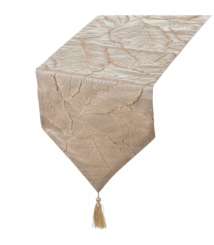 CAMINO 30*180CM CREMA HOJAS 50662