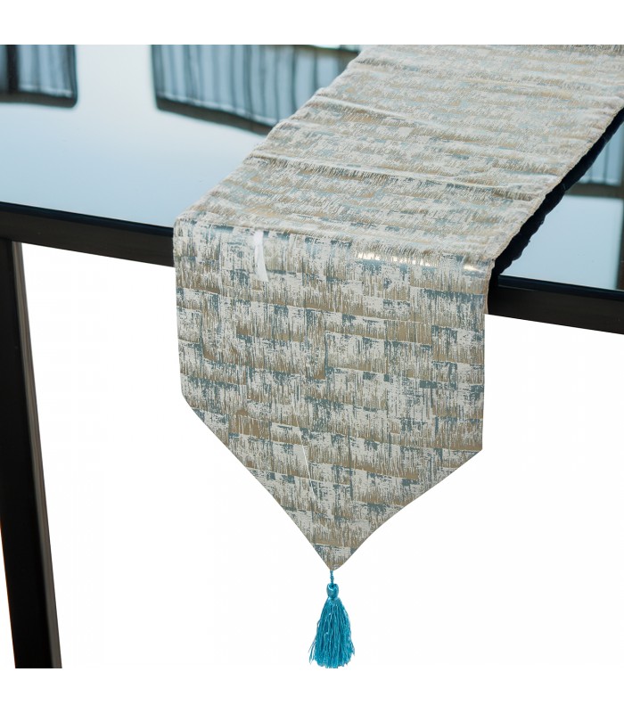 CAMINO DE MESA CELESTE 30*180CM 50713