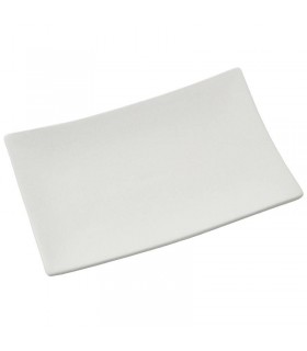 Centro Rectangular Ceramica Crema 26x16x3,5cm 61666