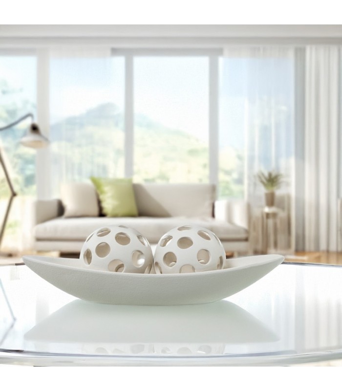 Centro Ceramica Crema 39x13x7,5cm 61669