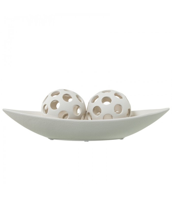 Centro Ceramica Crema 39x13x7,5cm 61669