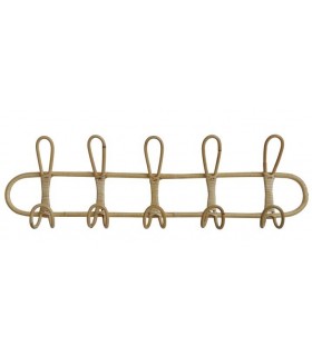 PERCHERO PARED RATAN 65*5.5*20CM PP-220388