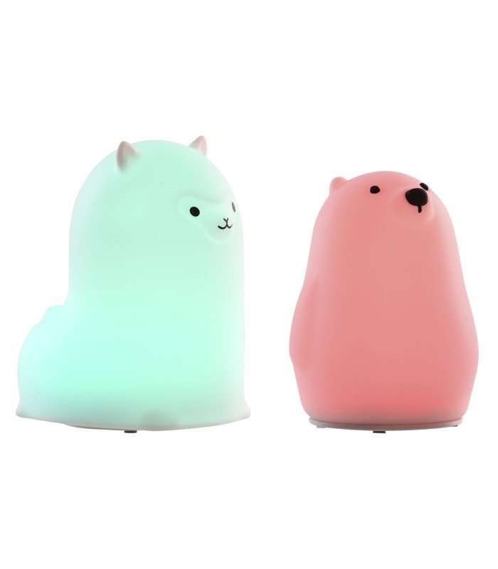 QUITAMIEDOS LUMINOSO SILICONA 7*9*11CM LLAMA DH-220217