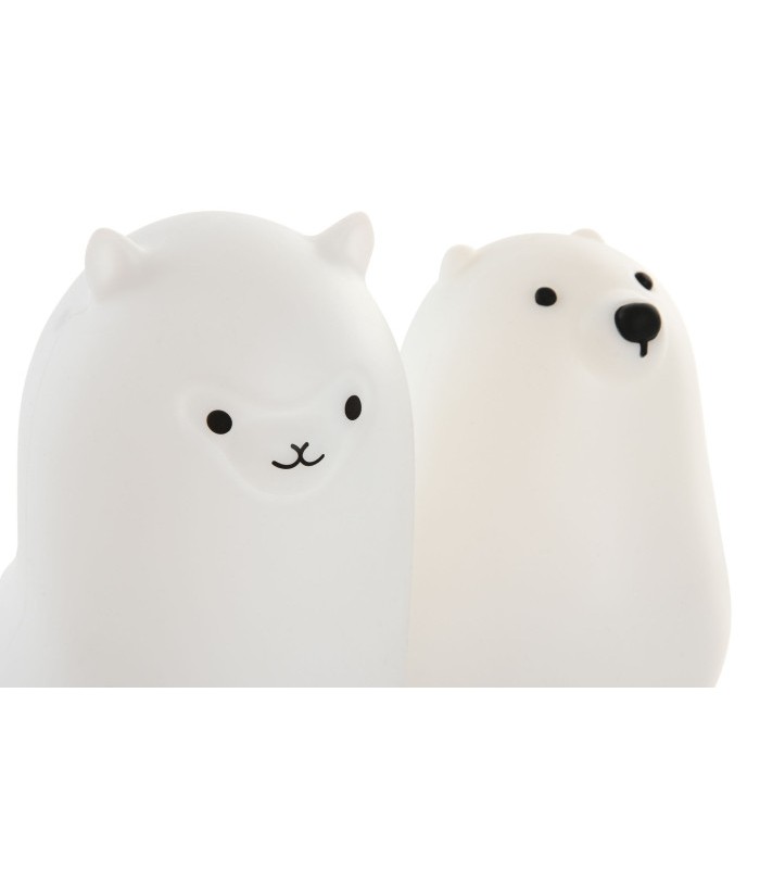 QUITAMIEDOS LUMINOSO SILICONA 7*9*11CM LLAMA DH-220217