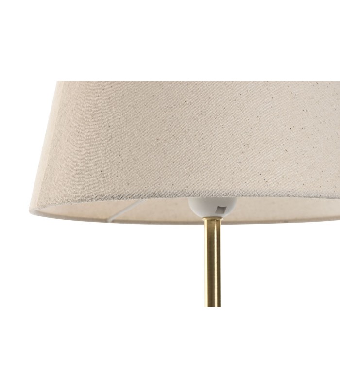 LAMPARA SOBREMESA METAL LINO 28X28X49 DORADO LA-219048