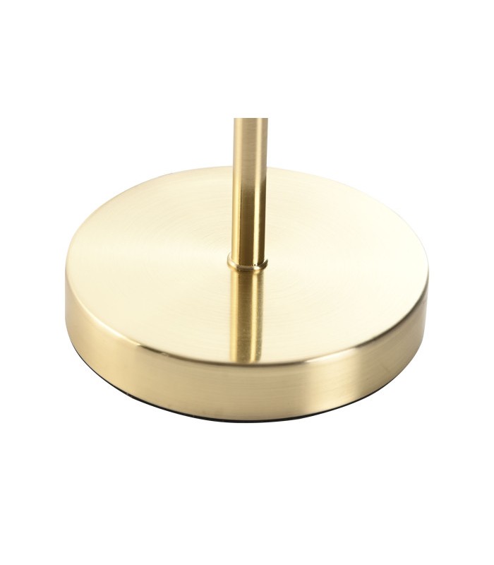 LAMPARA SOBREMESA METAL LINO 28X28X49 DORADO LA-219048