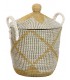 CESTA SEAGRASS ALGODON 31*41CM DC-221156
