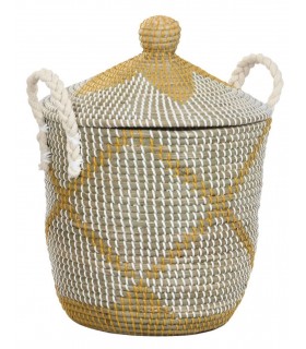 CESTA SEAGRASS ALGODON 31*41CM DC-221156