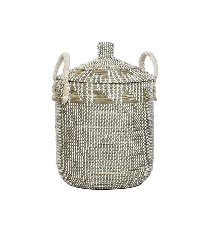 CESTA SEAGRASS ALGODON 43*41CM DC-221161