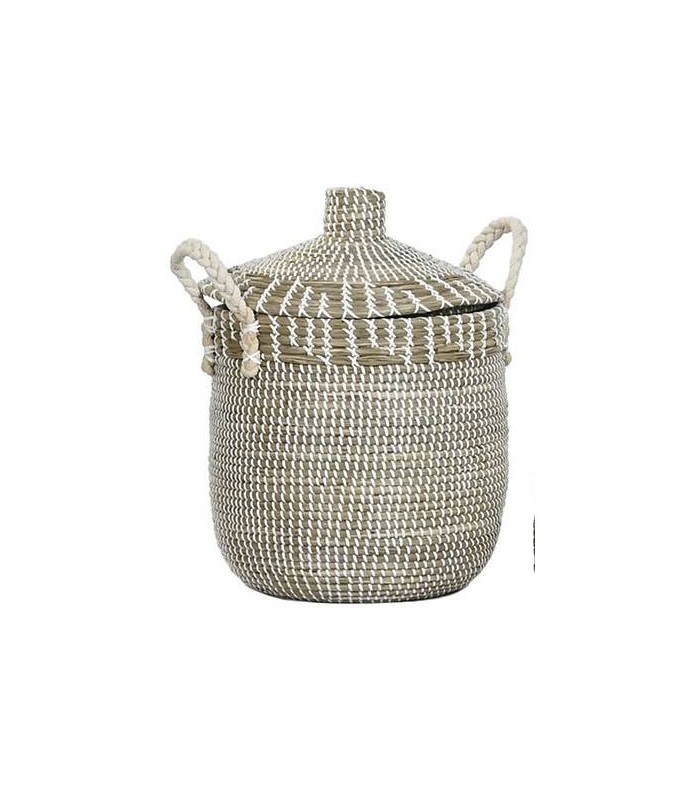 CESTA SEAGRASS ALGODON 36*36CM DC-221161