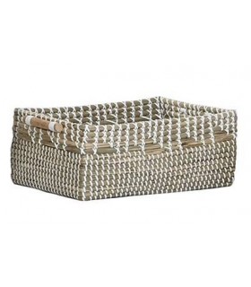 CESTA SEAGRASS ALGODON 38*26CM DC-221161