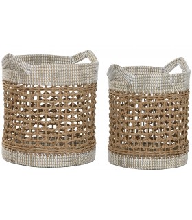 CESTA SEAGRASS PAPEL Ø40*42h Cm DC-221155