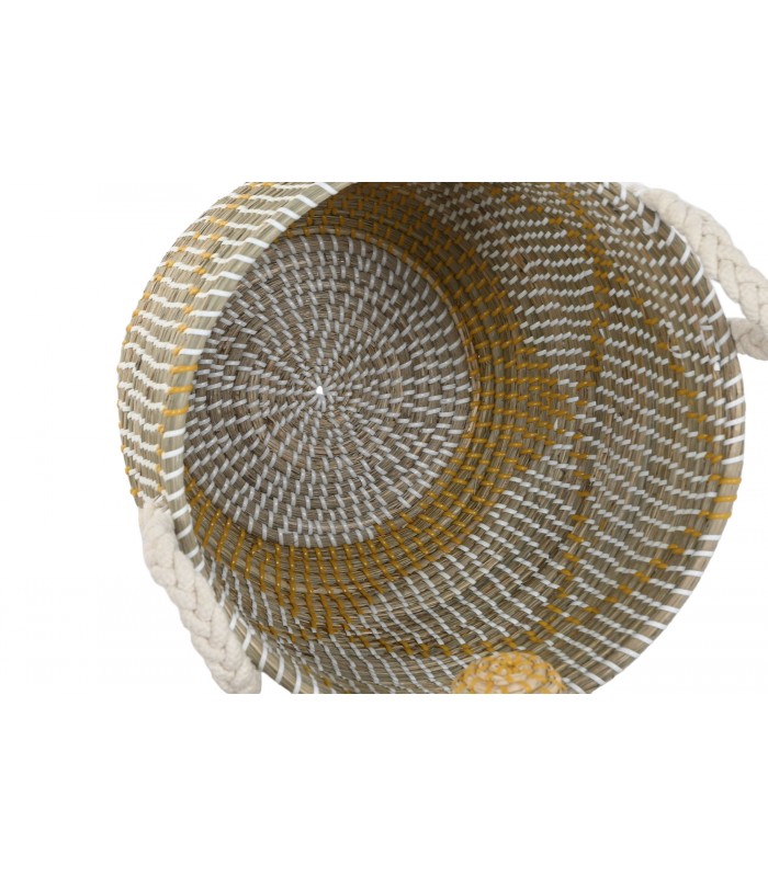 CESTA SEAGRASS ALGODON 31*41CM DC-221156