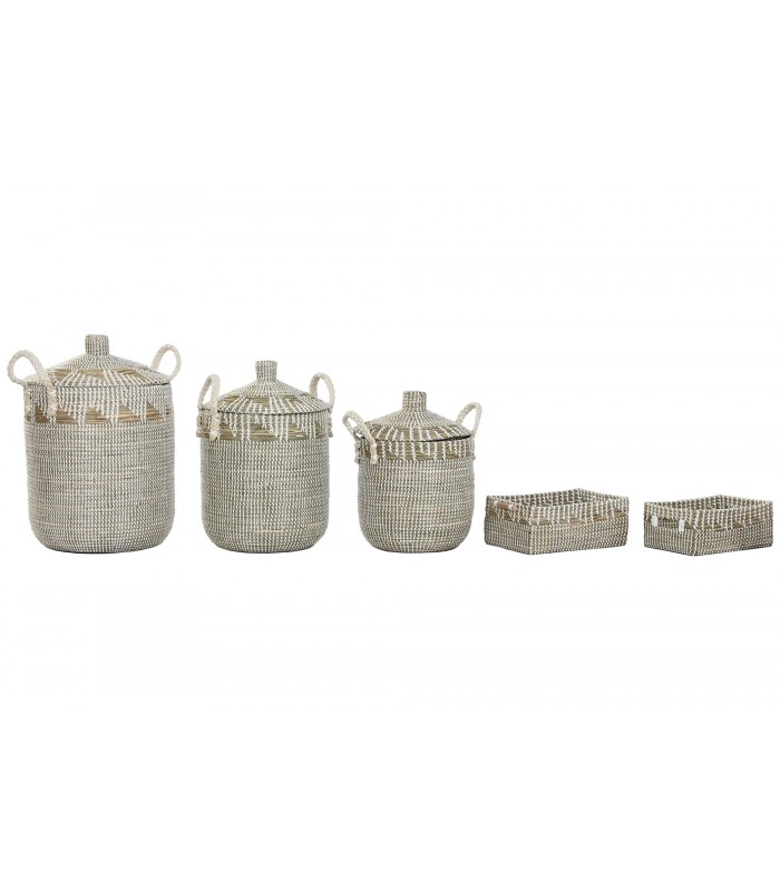 CESTA SEAGRASS ALGODON 43*41CM DC-221161