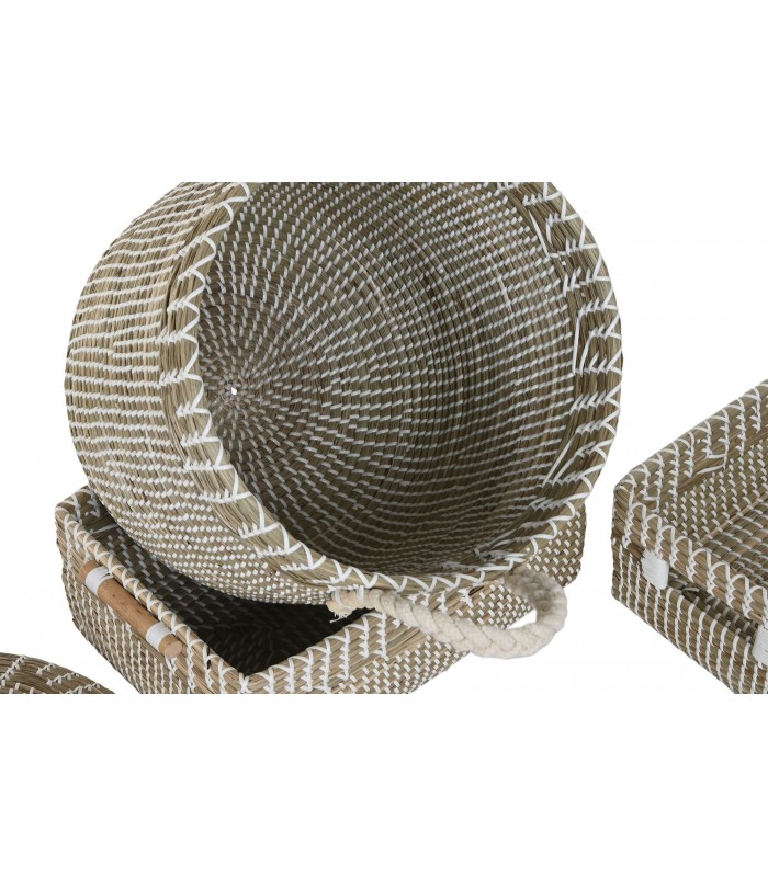 CESTA SEAGRASS ALGODON 36*36CM DC-221161