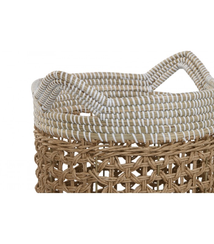 CESTA SEAGRASS PAPEL Ø40*42h Cm DC-221155