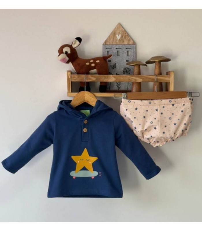 SUDADERA+ESTRICADO ESTRELLAS PIO PIO IP316