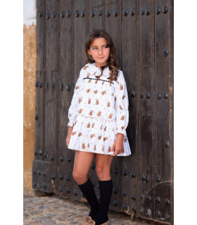 VESTIDO CONEJOS MON PETIT BONBON IM085