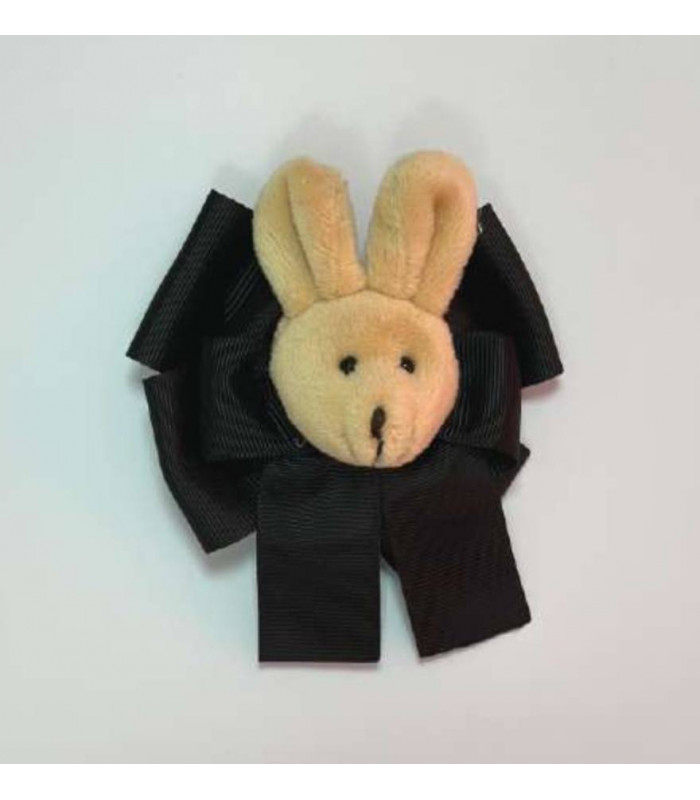 PINZA/BROCHE LAZO NEGRO CONEJO MON PETIT BONBON IM103