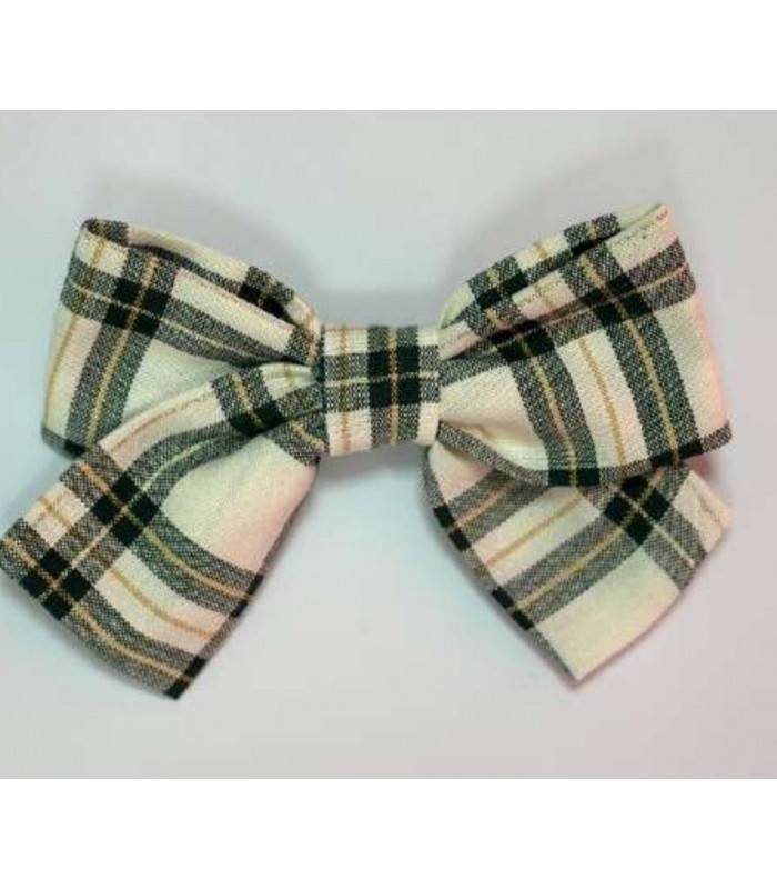 LAZO/PINZA CUADROS VERDE MON PETIT BONBON IM2320