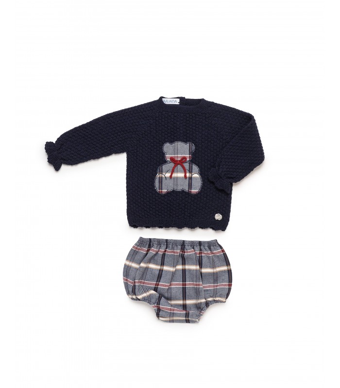 CONJUNTO BRAGA OSO BORDADO 25594