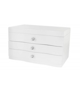 JOYERO 27*18*16 2CAJ BCO JO-102177