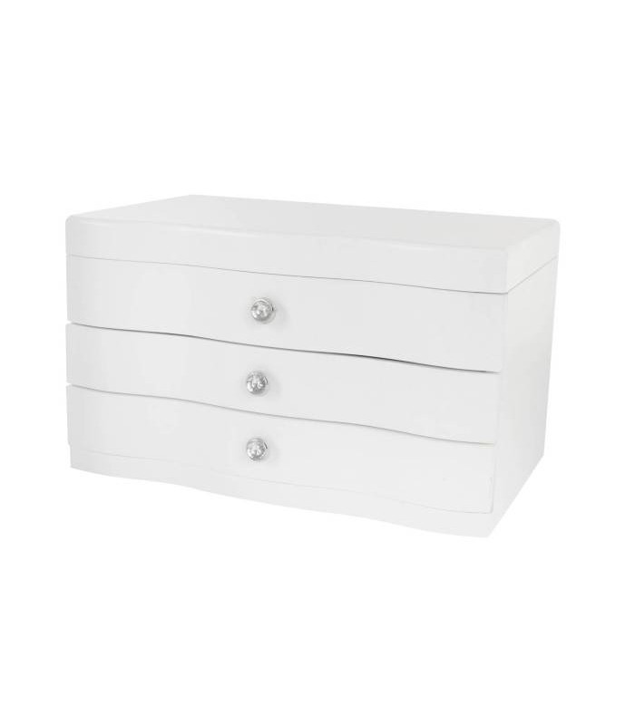 JOYERO 27*18*16 2CAJ BCO JO-102177