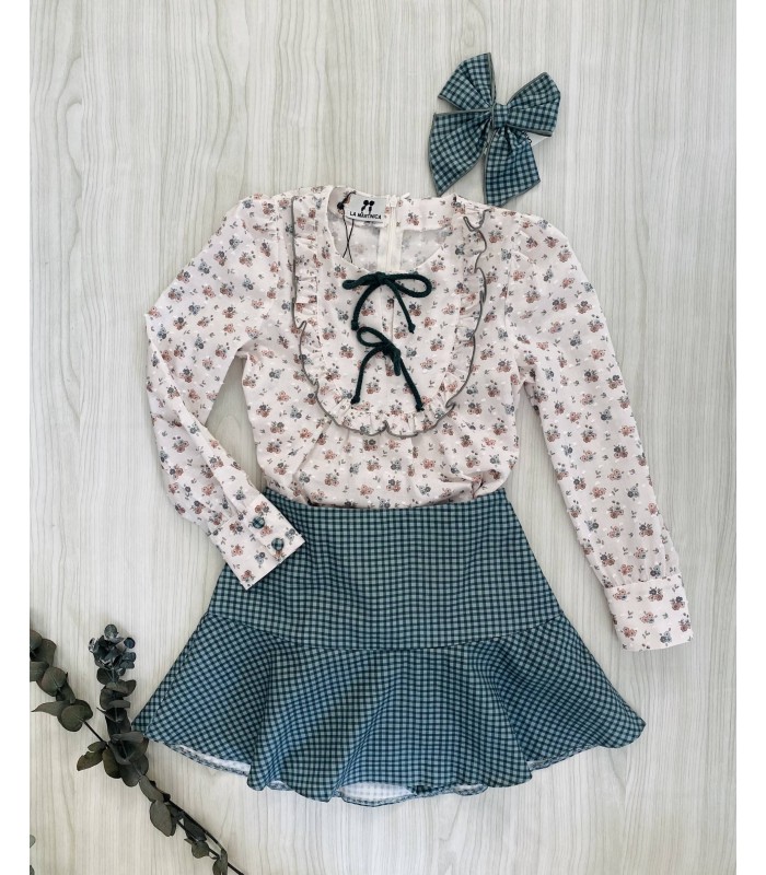 BLUSA+FALDA PETIT  FLOWER LA MARTINICA 9881/2