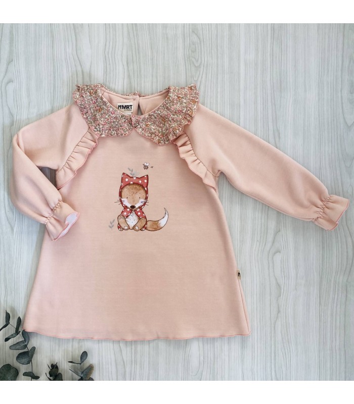 VESTIDO FELPA CAPERUCITA ROJA LA MARTINICA 10101