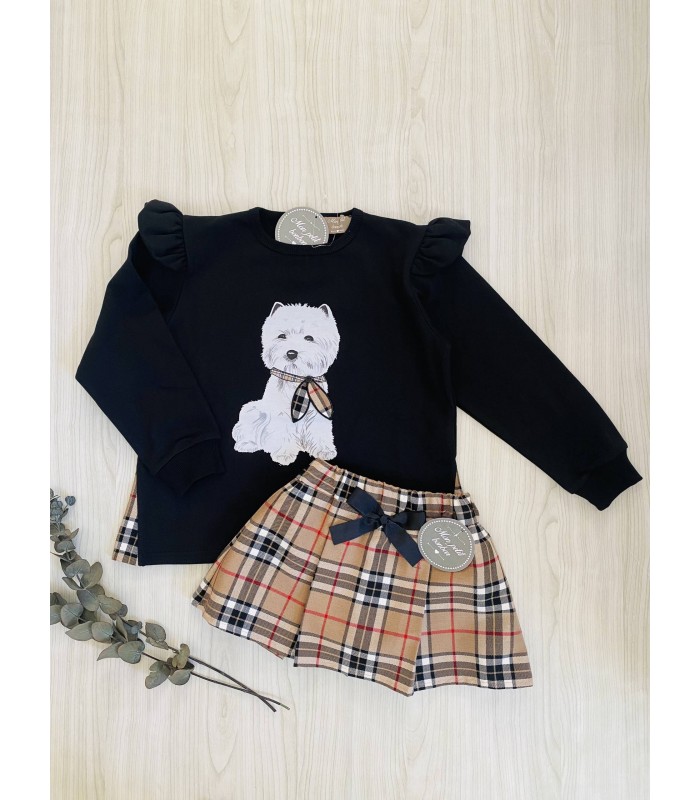SUDADERA PERRO+FLADA/PANTALON  MON PETIT BONBON IM166/70