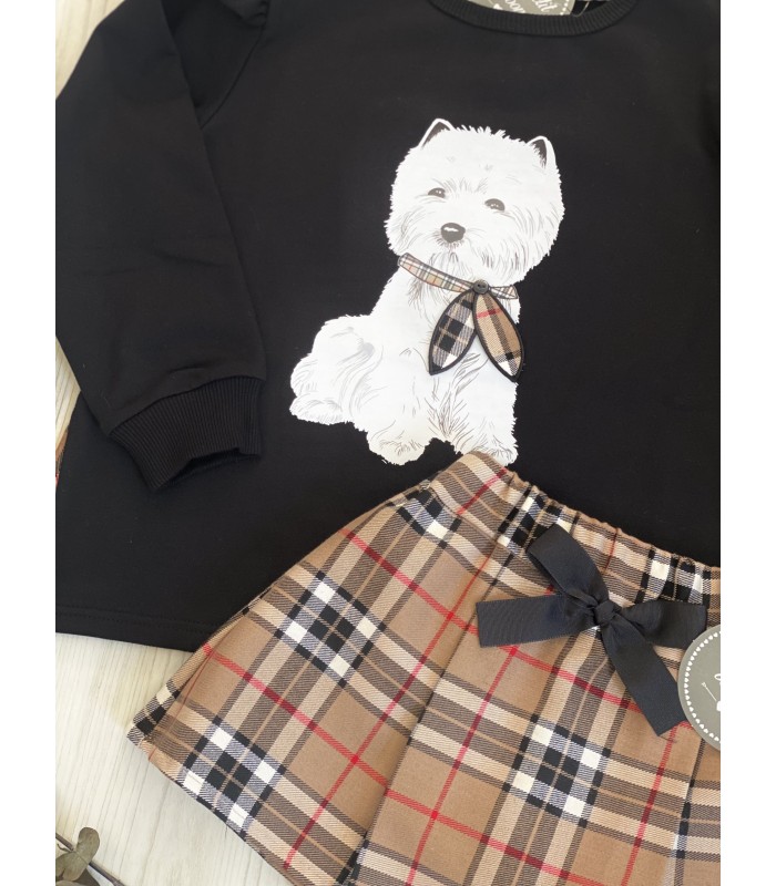 SUDADERA PERRO+FLADA/PANTALON  MON PETIT BONBON IM166/70